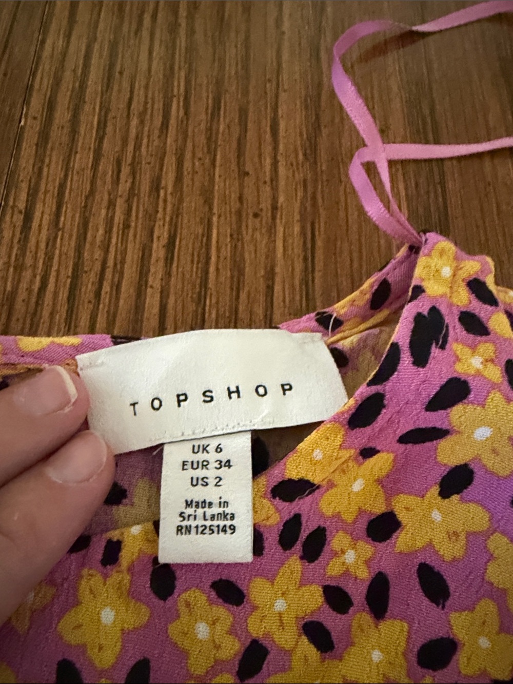 TOPSHOP Floral dress size 2 read below 👇🏻